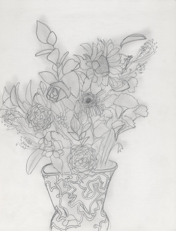 Drawing of flowers.