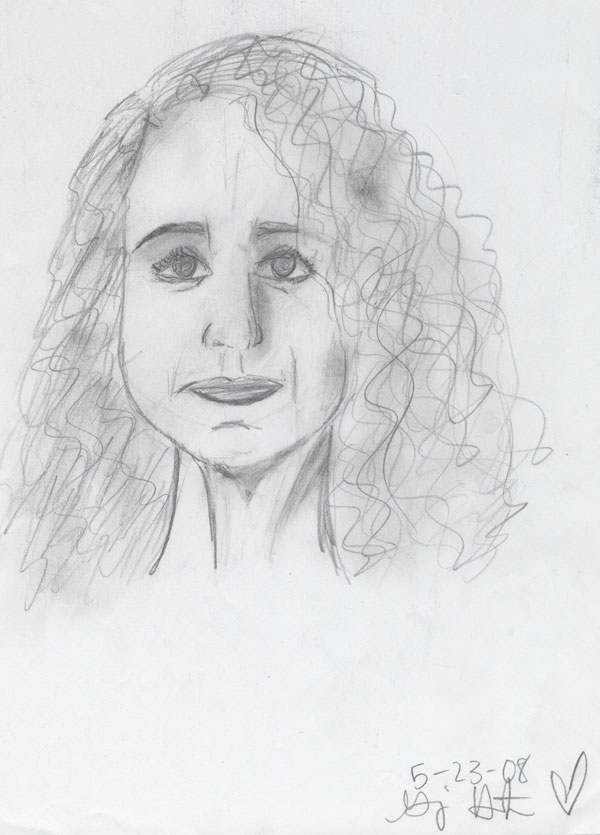 Georgia's drawing of her mother.