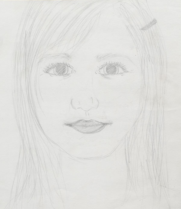 Georgia's drawing of girl.